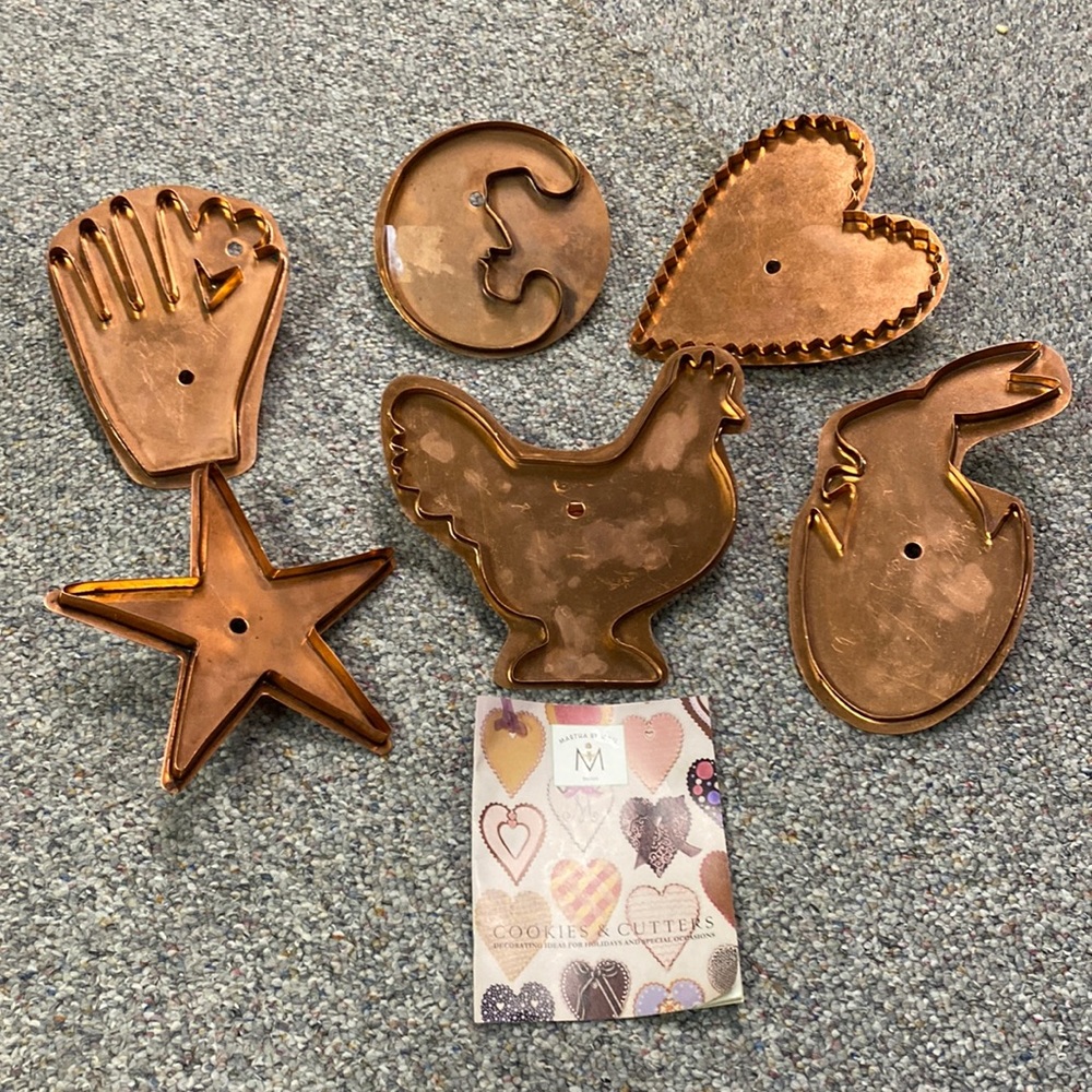 Martha Stewart Vintage Copper cookie cutters-THIS ITEM HAS SOLD-IT WONT UPDATE